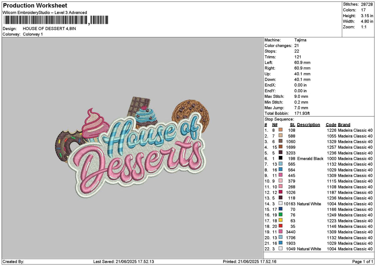 Housetext 2106 Embroidery File 6 sizes