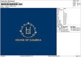 Housetext 2404 Embroidery File 6 sizes