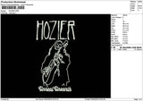 Hoziertext Embroidery File 6 sizes