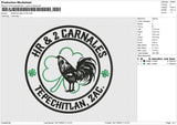 HR&2carnales Embroidery File 6 size