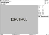 Huemul Txt Embroidery File 6 sizes