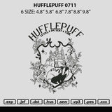 Hufflepuff 0711 Embroidery File 6 sizes