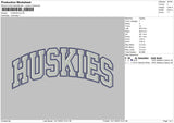 Huskies 02 Embroidery File 6 sizes