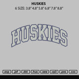Huskies 02 Embroidery File 6 sizes