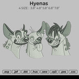 Hyenas Embroidery