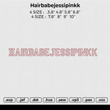 Hairbabejessipinkk Embroidery