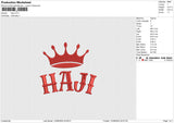 Haji Embroidery File 6 size