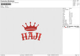 Haji Embroidery File 6 size