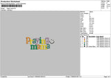 Prayingtext Embroidery File 6 sizes