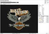 Harley Davidson Est. 1903 Embroidery