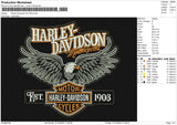 Harley Davidson Est. 1903 Embroidery