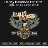 Harley Davidson Est. 1903 Embroidery
