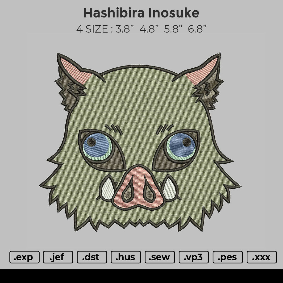 Hashibira Inosuke Embroidery