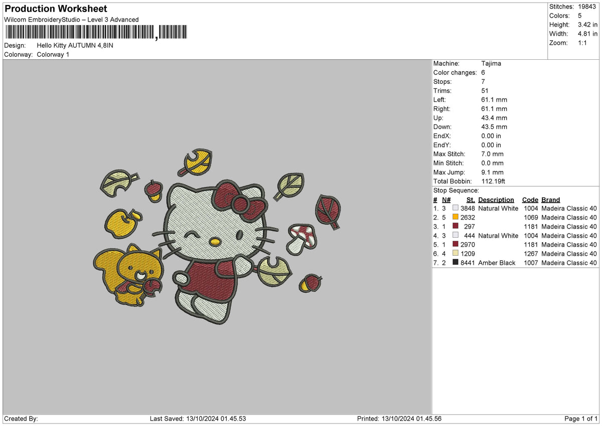 Hk Autumn 02 Embroidery File 6 sizes