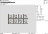 Kitty Boxes Embroidery File 6 sizes
