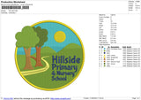Hill side Embroidery File 6 size