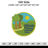 Hill side Embroidery File 6 size