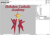 Hobokentext Embroidery File 6 sizes