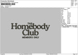 Homebodytext 2603 Embroidery File 6 sizes