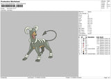 Houndoom Embroidery File 6 sizes