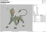Houndoom Embroidery File 6 sizes