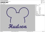 Hudson Embroidery File 6 sizes