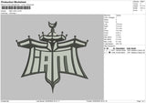 Iam Text Embroidery File 6 sizes
