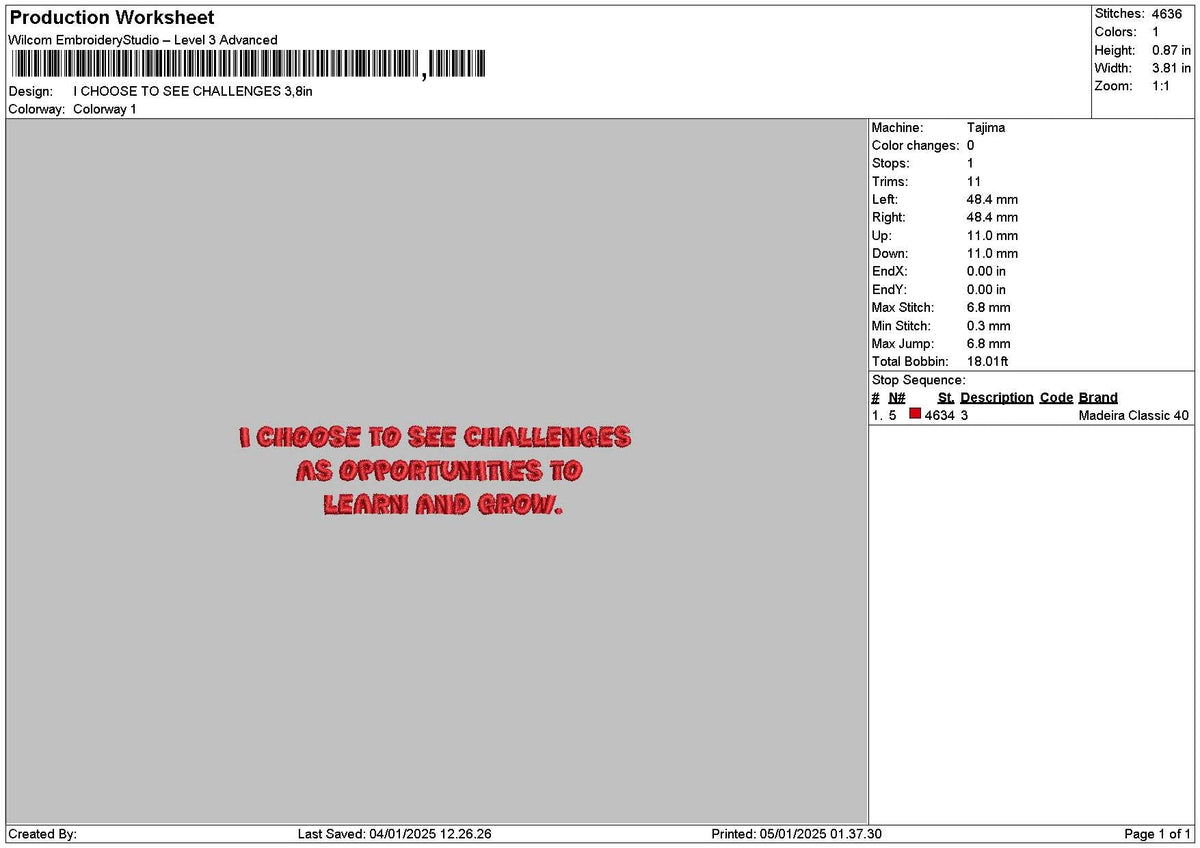 Choosetext 02 Embroidery File 6 sizes