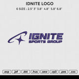 IGNITE Embroidery File 6 size