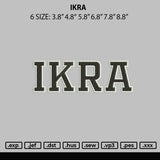 Ikra Embroidery File 6 sizes