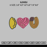 Iloveu Embroidery File 6 sizes