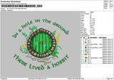 Ground Circle Embroidery File 6 sizes