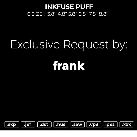 INKFUSE PUFF Embroidery File 6 size