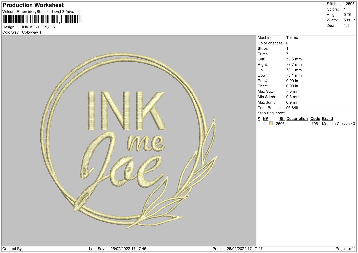 Ink Me Joe