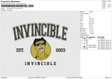 INVINCIBLE YELLOW Embroidery File 6 size