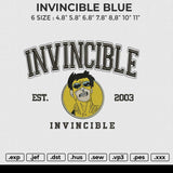 INVINCIBLE YELLOW Embroidery File 6 size