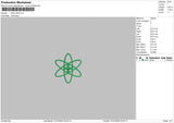 Green Circle Embroidery File 6 sizes