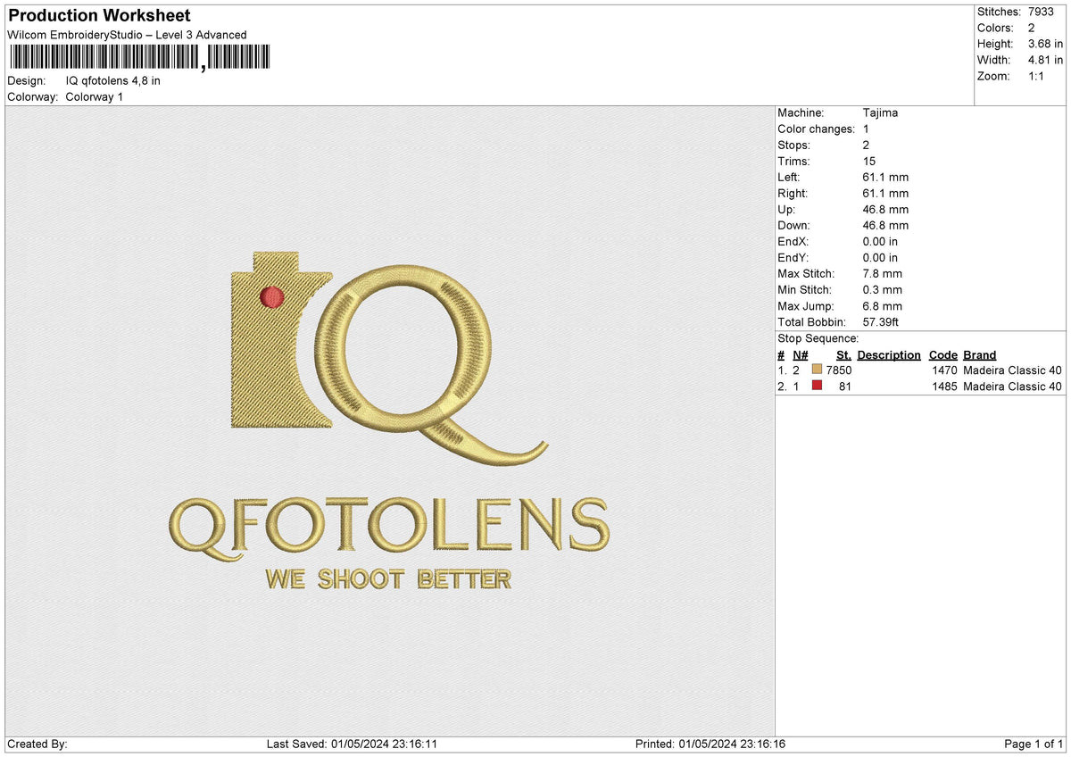IQ qfotolens Embroidery File 6 size