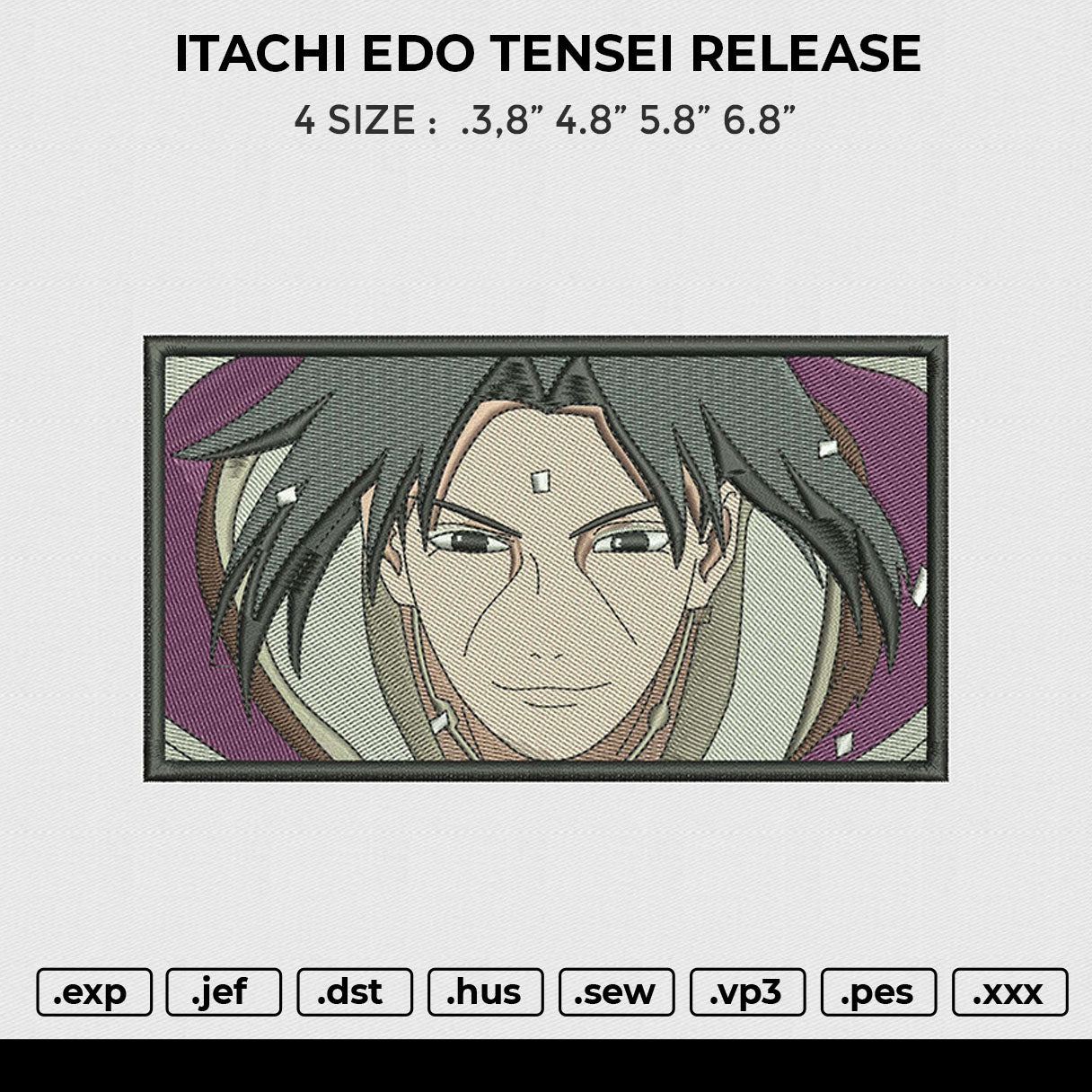 ITACHI EDO TENSEI RELEASE Embroidery