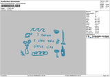Ithinktext Embroidery File 6 sizes