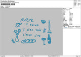 Ithinktext Embroidery File 6 sizes