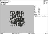 Itsmetext 02 Embroidery File 6 sizes