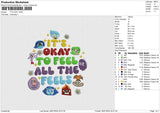 IT'S OKAY Embroidery File 6 size