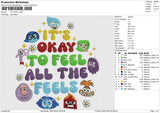 IT'S OKAY Embroidery File 6 size