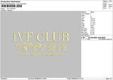 IvfText Embroidery File 6 sizes