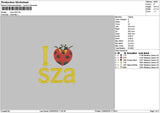 Szatext 2205 Embroidery File 6 sizes