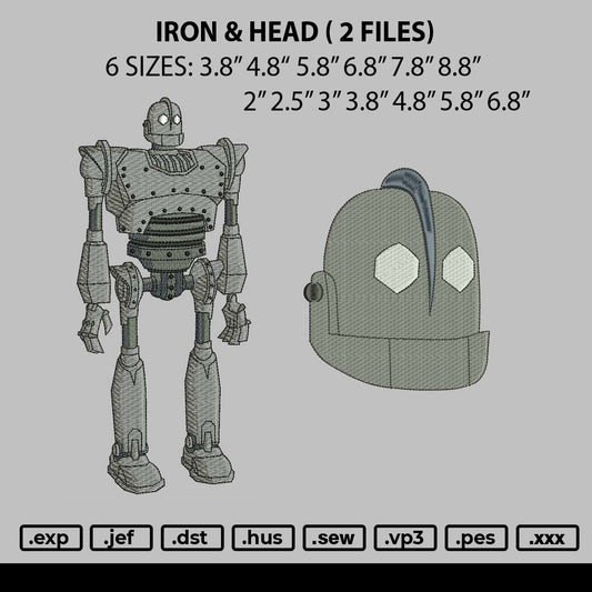 Iron and Head Embroidery 2 Files