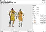 JAMES & DONCIC Embroidery File 6 size