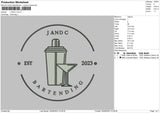 J And C Embroidery File 6 sizes