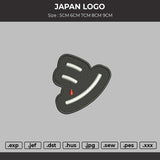 JAPAN LOGO Embroidery DESIGN File
